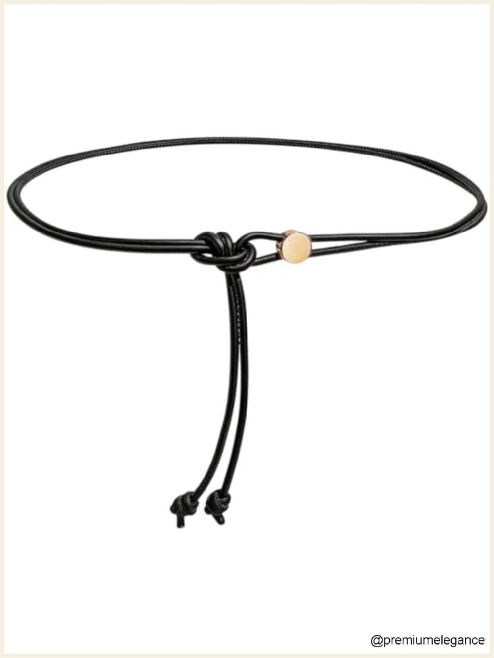 PU Leather Skinny Tie Belt, Adjustable No Buckle Strap, Women Waist Cinch